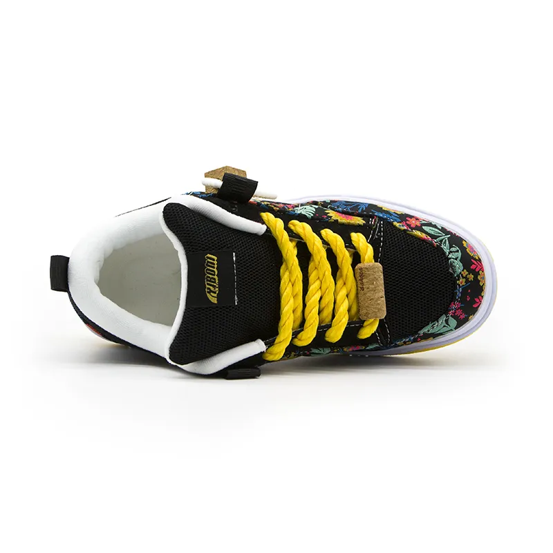 YIBONI Coverage Slip Resistant And Abrasion Resistant Low Top Skateboard Shoes Unisex Multicolor-3