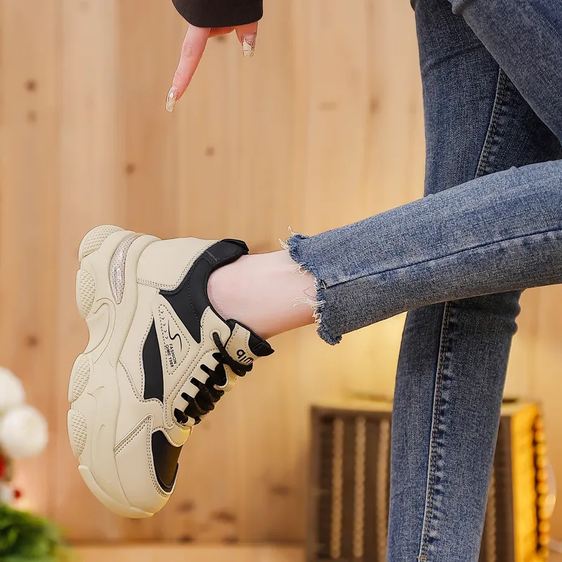 REIHUNG Low-Top Chunky Sneakers Women's-5
