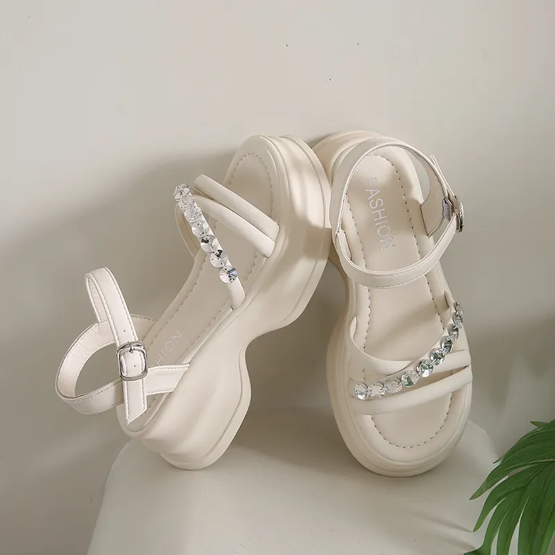 REIHUNG One Strap Sandals Women's-2