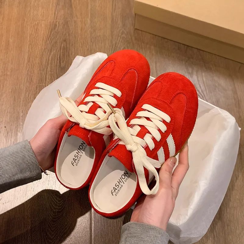 REIHUNG Rubber Sole Abrasion Resistant Slip Resistant Closed Toe Slippers Women's-3