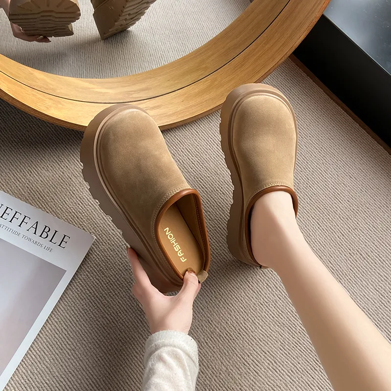 REIHUNG Quiet Abrasion Resistant Slip Resistant Wrap toe Slippers Women's-9
