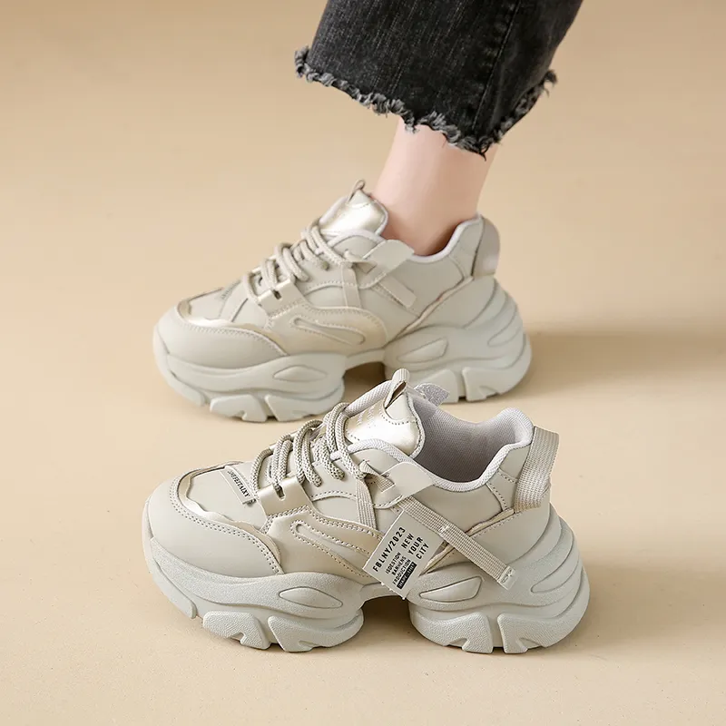 REIHUNG Low Top Chunky Sneakers Women's-4