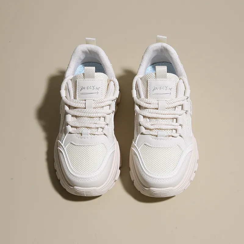 REIHUNG Anti-Slip And Wear-Resistant Breathable Low-Top Chunky Sneakers Women's-1