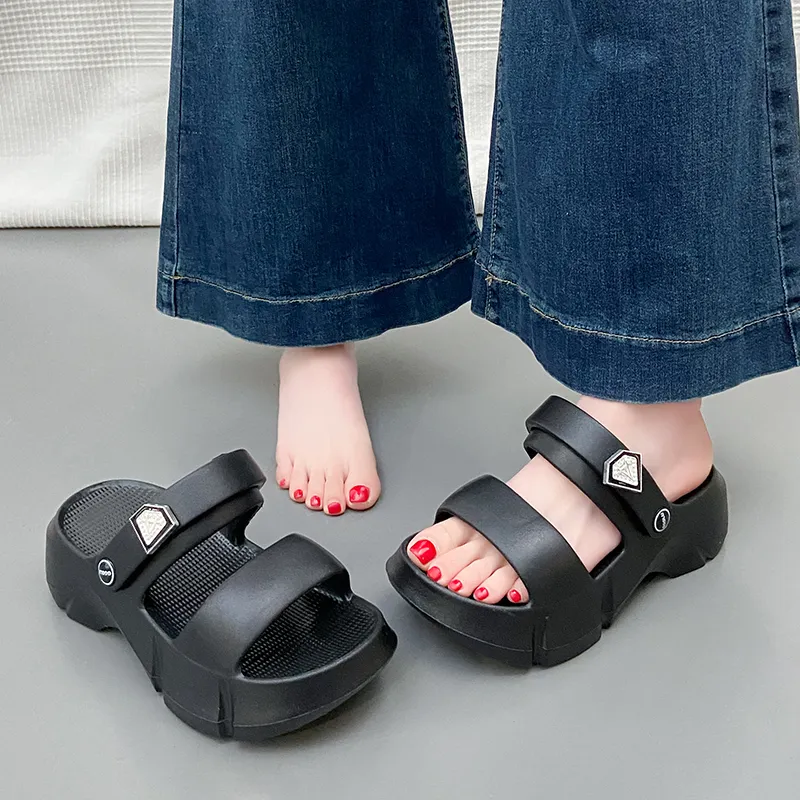 REIHUNG Beach Sandals Women's White-8