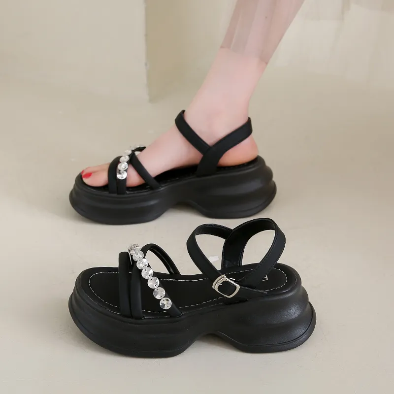 REIHUNG One Strap Sandals Women's-9