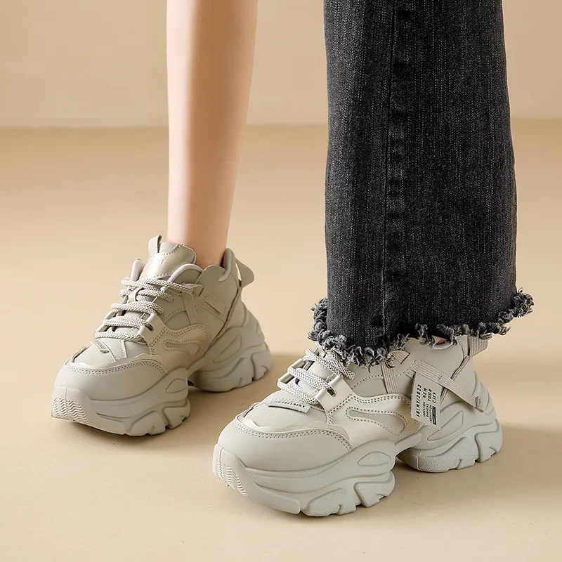 REIHUNG Low Top Chunky Sneakers Women's-5