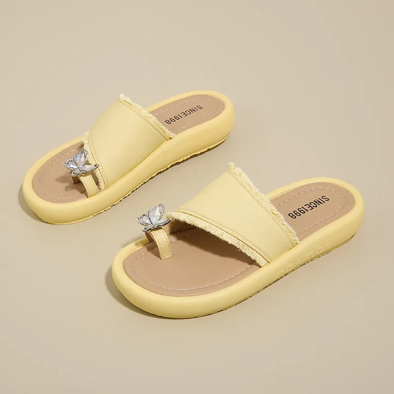 REIHUNG Rubber Sole Quiet, Slip Resistant, Odor Resistant Slide Slippers Women's-1