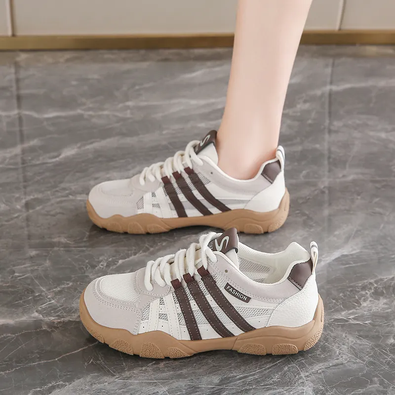 REIHUNG Shock Absorbing, Non Slip, Wear Resistant, Breathable And Lightweight Low Top Casual Shoes Women's-2