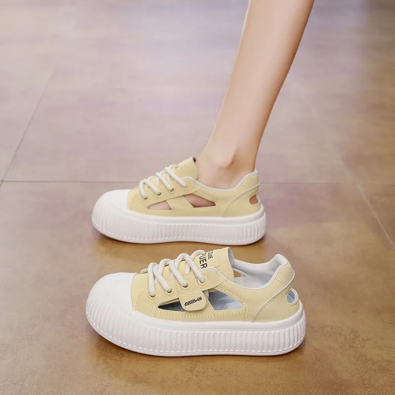 REIHUNG Slip Resistant Low Top Skateboard Shoes Women's-14
