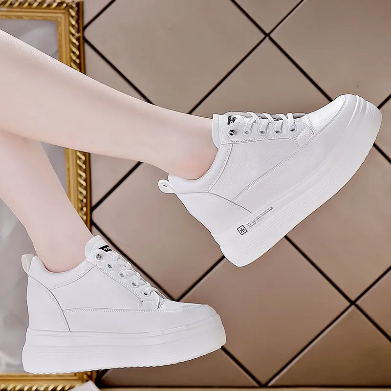 REIHUNG Casual Shoes Women's Low Top White-5