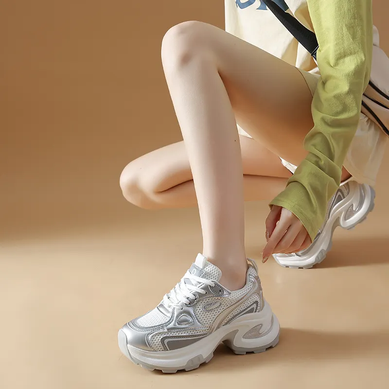 REIHUNG Low Top Chunky Sneakers Women's-5