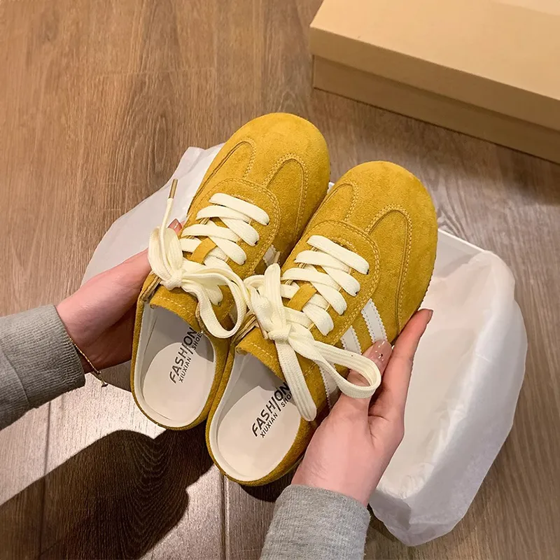 REIHUNG Rubber Sole Abrasion Resistant Slip Resistant Closed Toe Slippers Women's-8