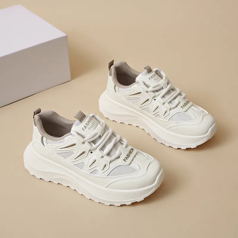 REIHUNG Slip Resistant And Abrasion Resistant Support Low Top Chunky Sneakers Women's-8