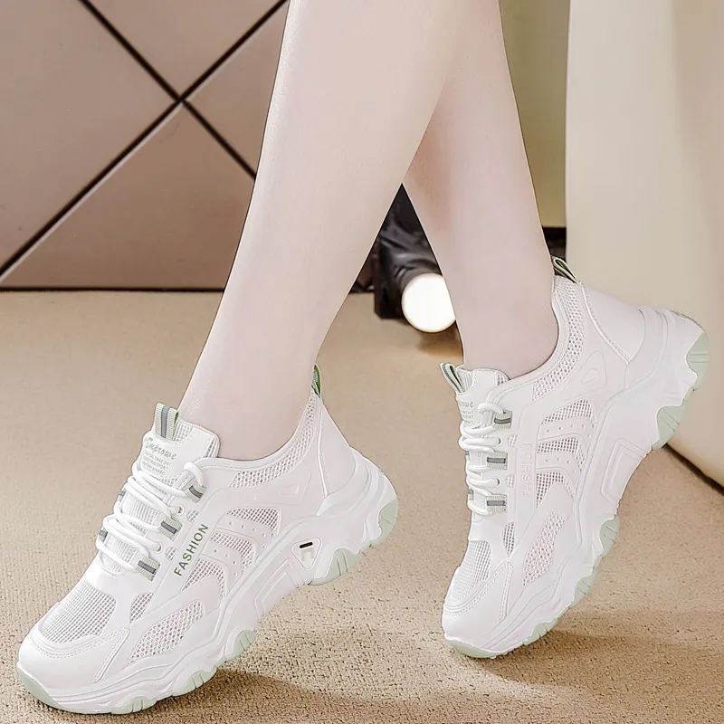 REIHUNG Low Top Chunky Sneakers Women's-5