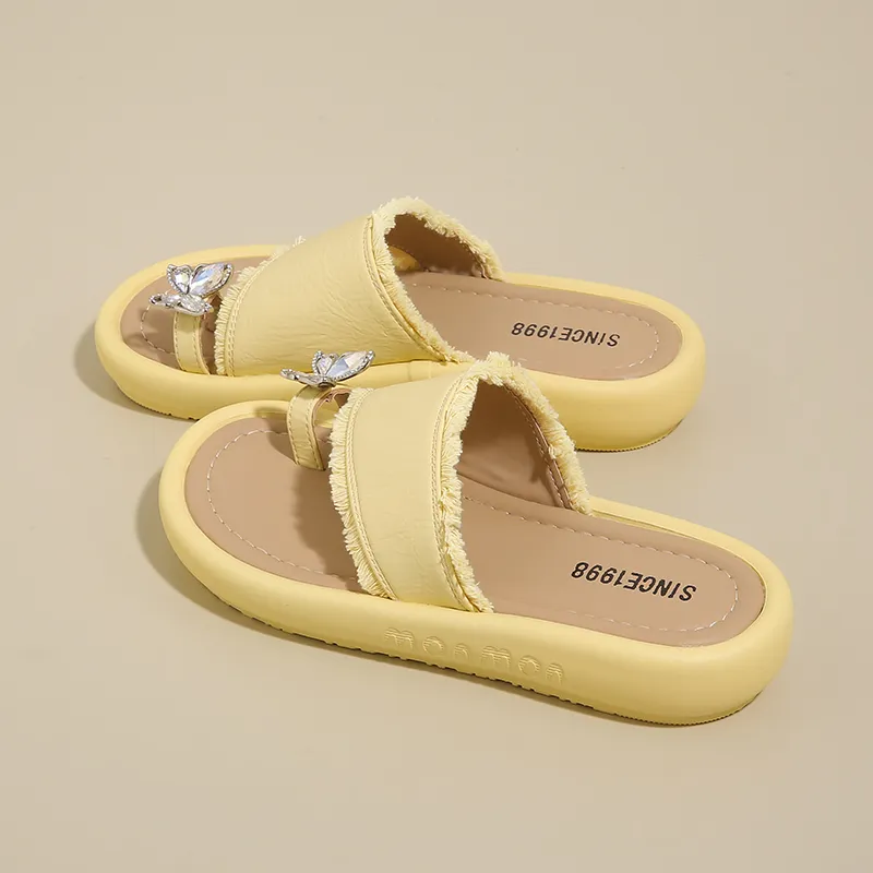 REIHUNG Rubber Sole Quiet, Slip Resistant, Odor Resistant Slide Slippers Women's-2