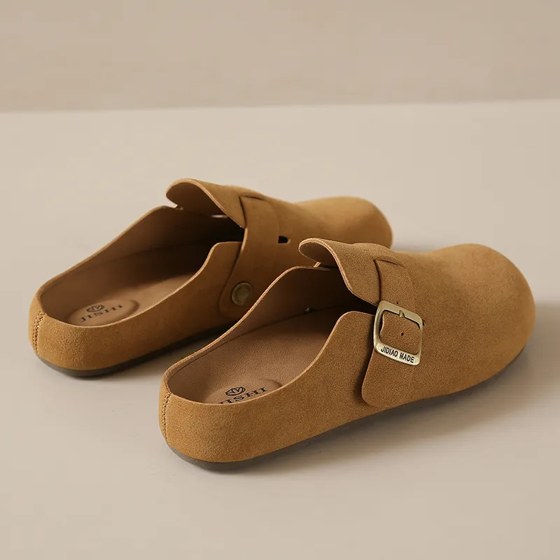 REIHUNG Abrasion Resistant Slip Resistant Wrap toe Slippers Women's-14