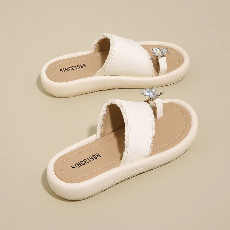 REIHUNG Rubber Sole Quiet, Slip Resistant, Odor Resistant Slide Slippers Women's-9