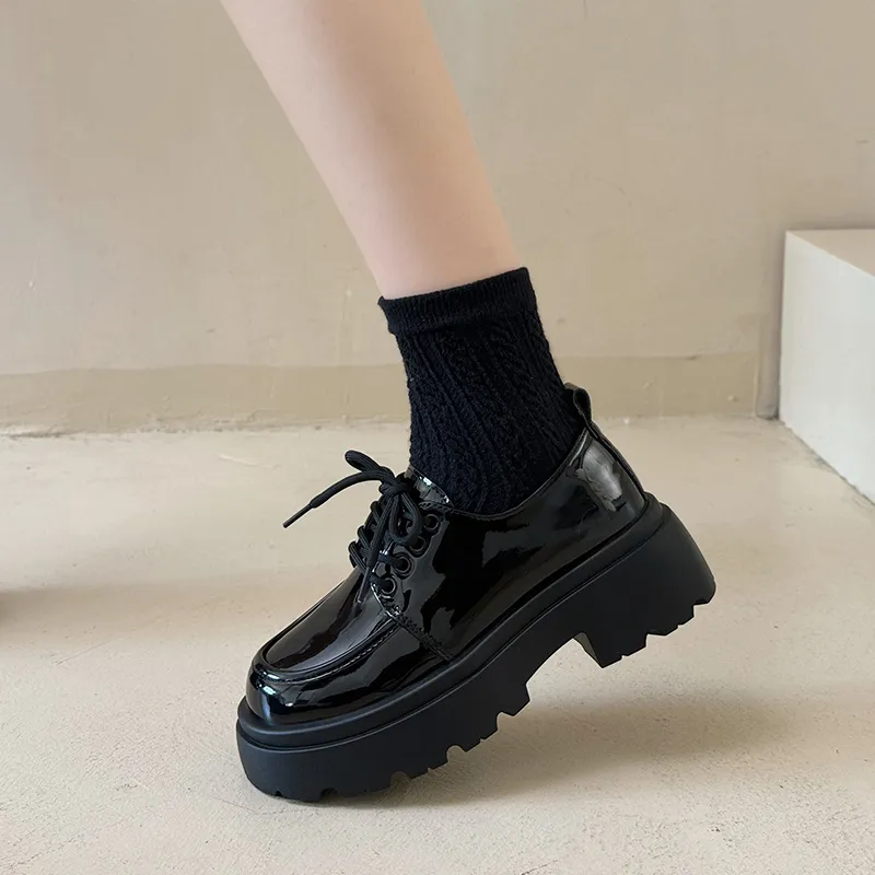 REIHUNG Casual Single Shoes Women's Black-10