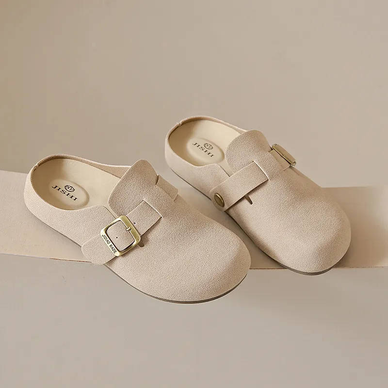 REIHUNG Abrasion Resistant Slip Resistant Wrap toe Slippers Women's-8