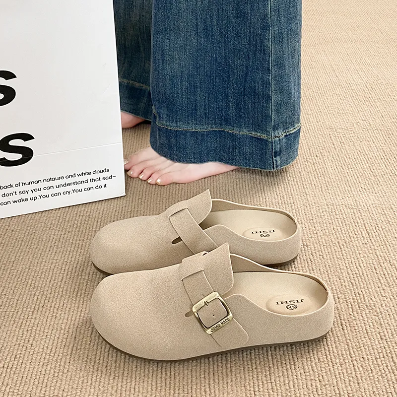 REIHUNG Abrasion Resistant Slip Resistant Wrap toe Slippers Women's-9