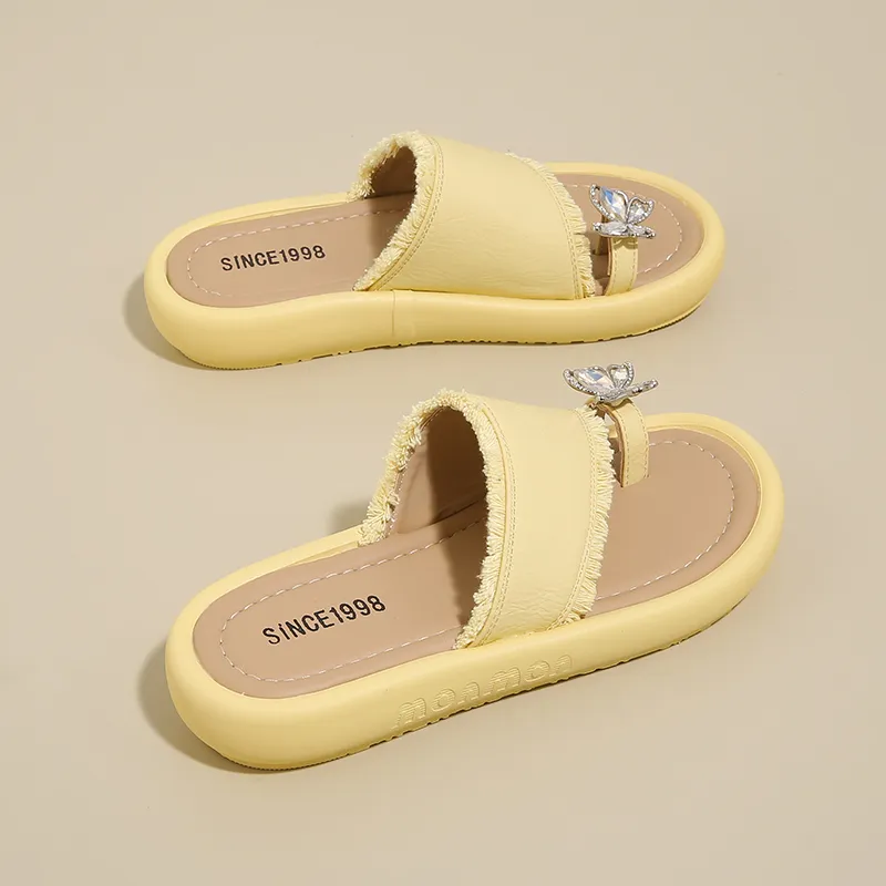 REIHUNG Rubber Sole Quiet, Slip Resistant, Odor Resistant Slide Slippers Women's-4