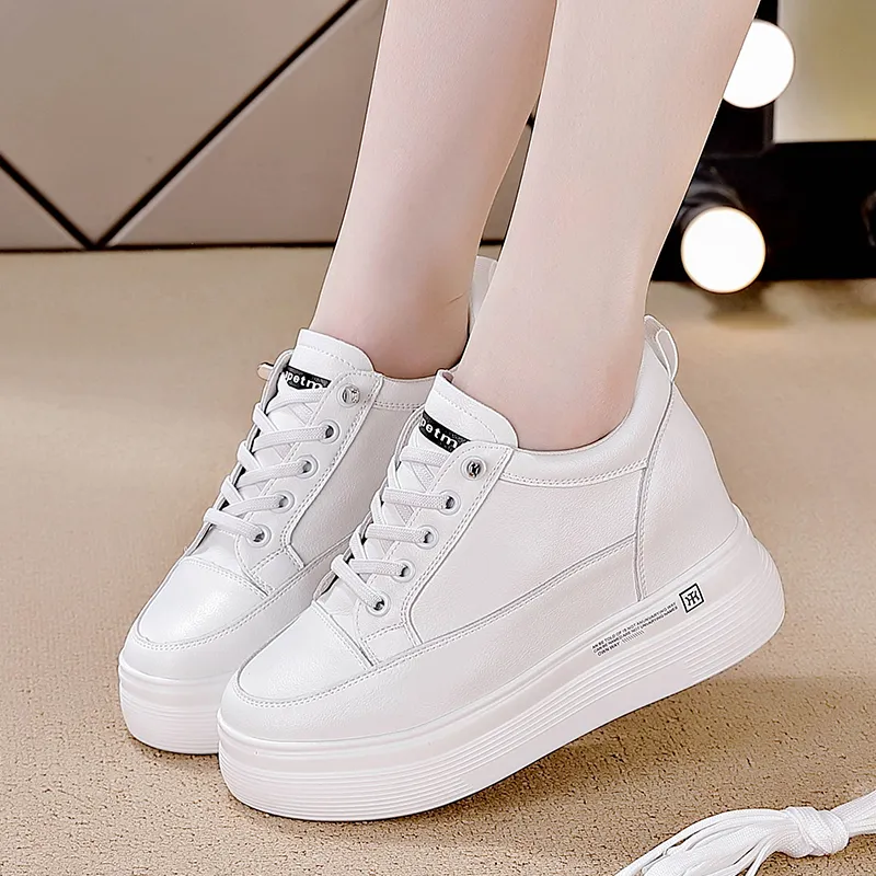 REIHUNG Casual Shoes Women's Low Top White-4