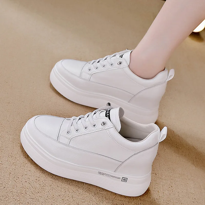 REIHUNG Casual Shoes Women's Low Top White-1