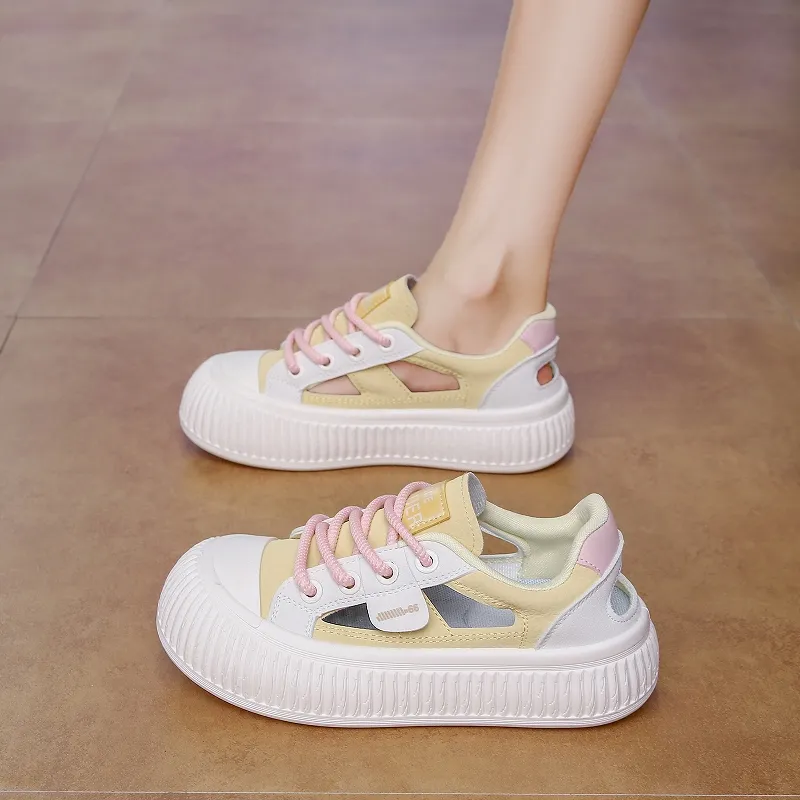 REIHUNG Slip Resistant Low Top Skateboard Shoes Women's-19
