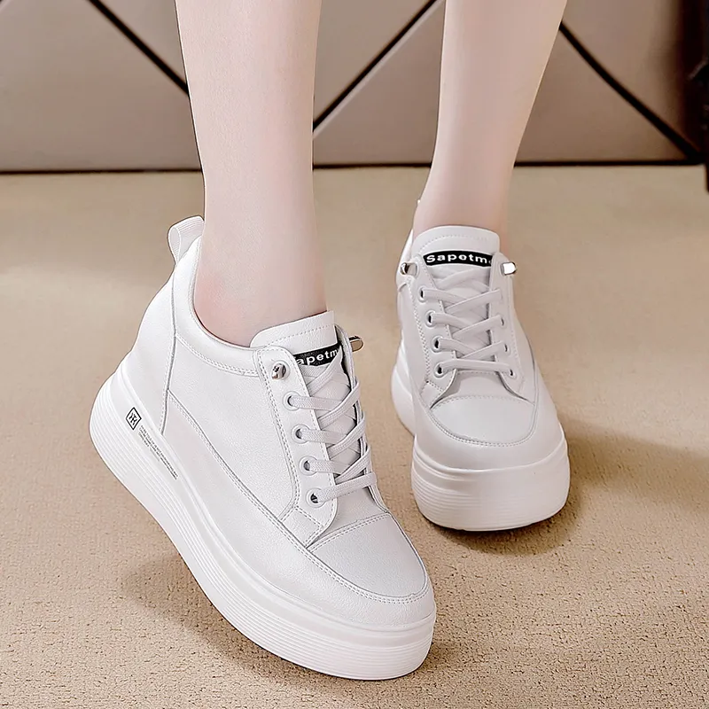 REIHUNG Casual Shoes Women's Low Top White-3
