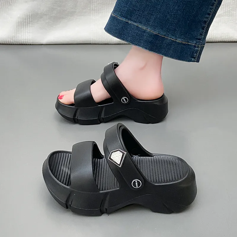 REIHUNG Beach Sandals Women's White-6