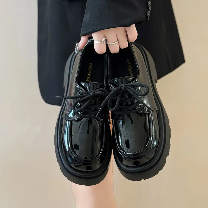 REIHUNG Casual Single Shoes Women's Black-11