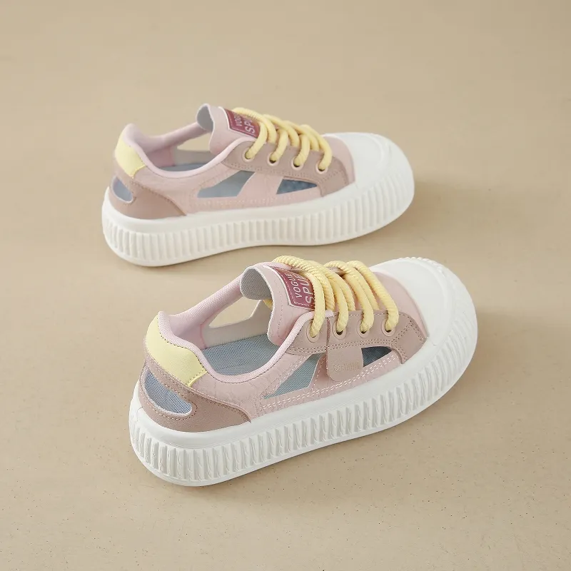 REIHUNG Slip Resistant Low Top Skateboard Shoes Women's-8