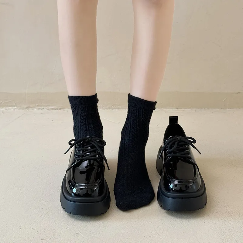 REIHUNG Casual Single Shoes Women's Black-9