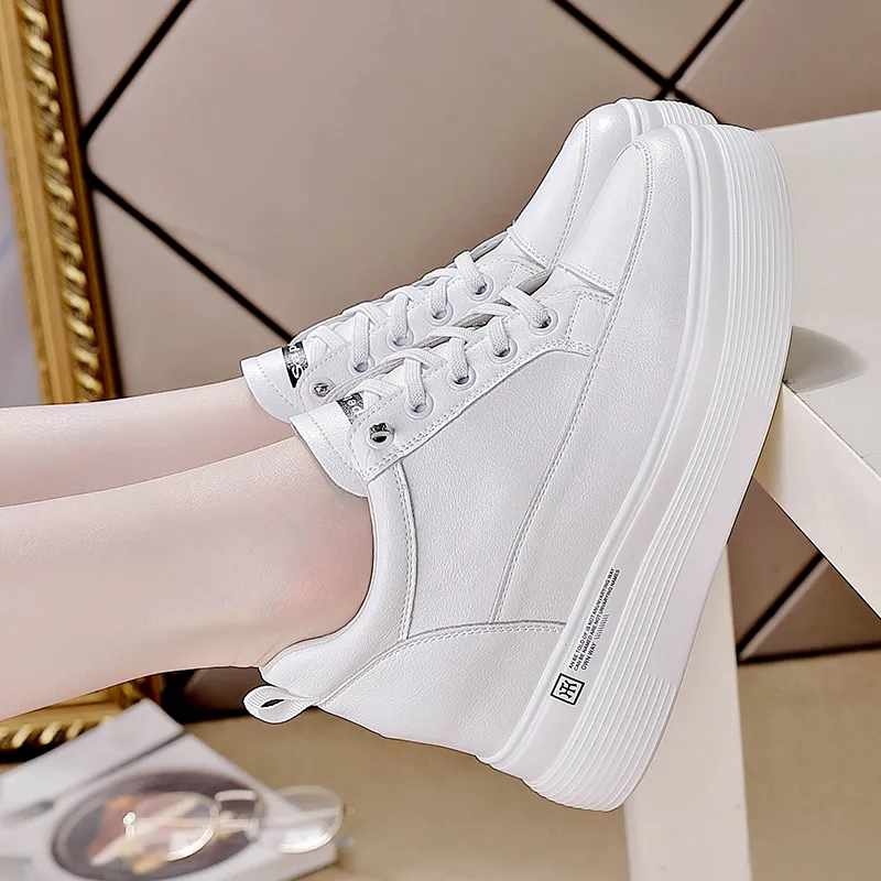 REIHUNG Casual Shoes Women's Low Top White-2