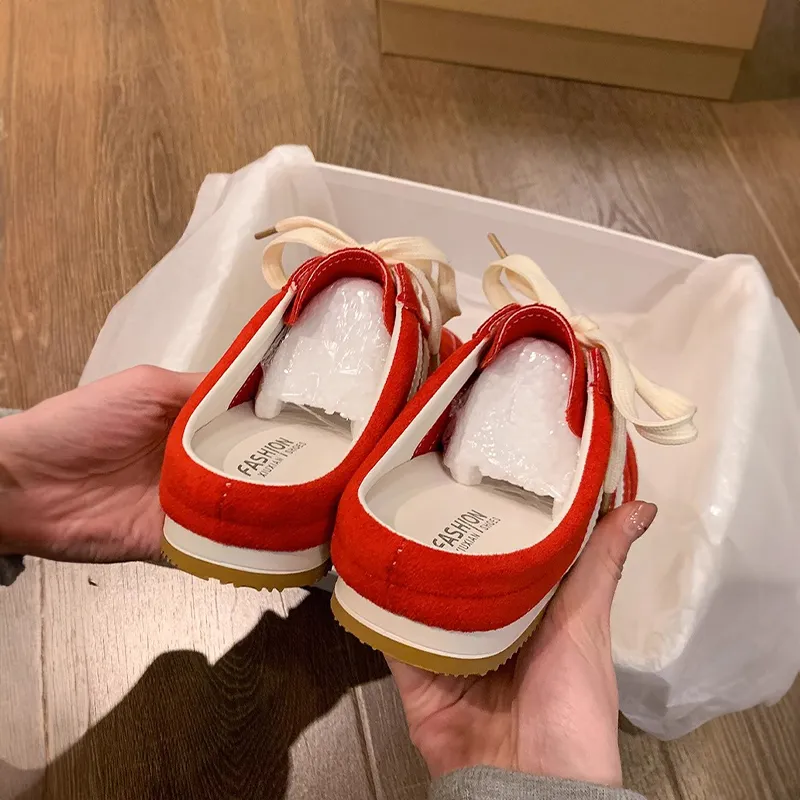 REIHUNG Rubber Sole Abrasion Resistant Slip Resistant Closed Toe Slippers Women's-1
