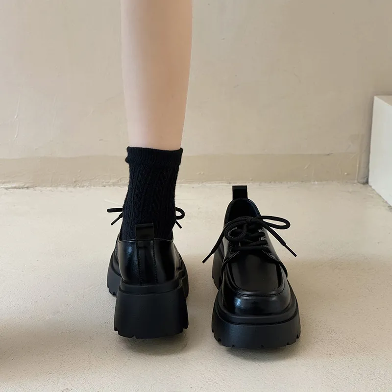REIHUNG Casual Single Shoes Women's Black-2