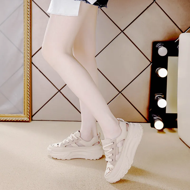 REIHUNG Low-Top Casual Shoes Women's Khaki-11