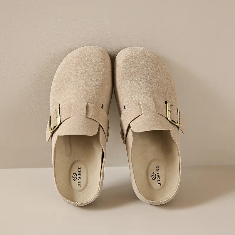 REIHUNG Abrasion Resistant Slip Resistant Wrap toe Slippers Women's-7