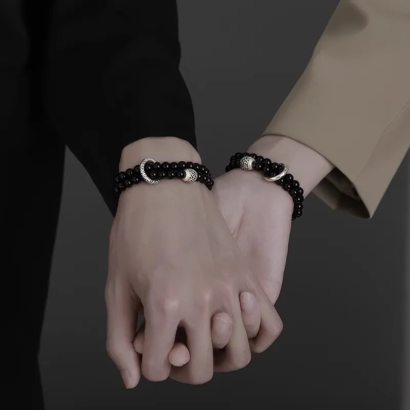 Ostantin Obsidian Bracelets Unisex-4