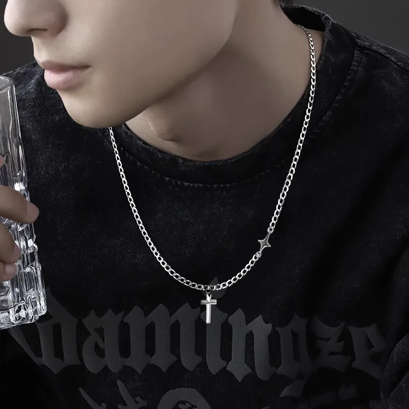 Ostantin S925 Silver Necklaces Men's-1