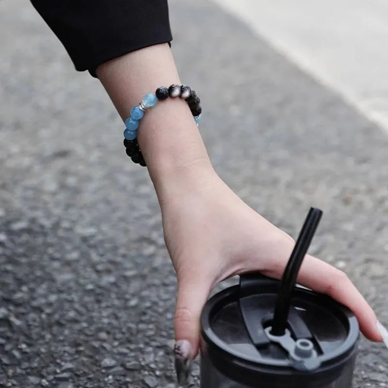 Ostantin Obsidian Bracelets Unisex-5