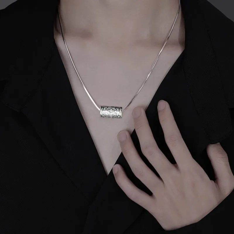 Ostantin S925 Silver Necklaces Men's-4