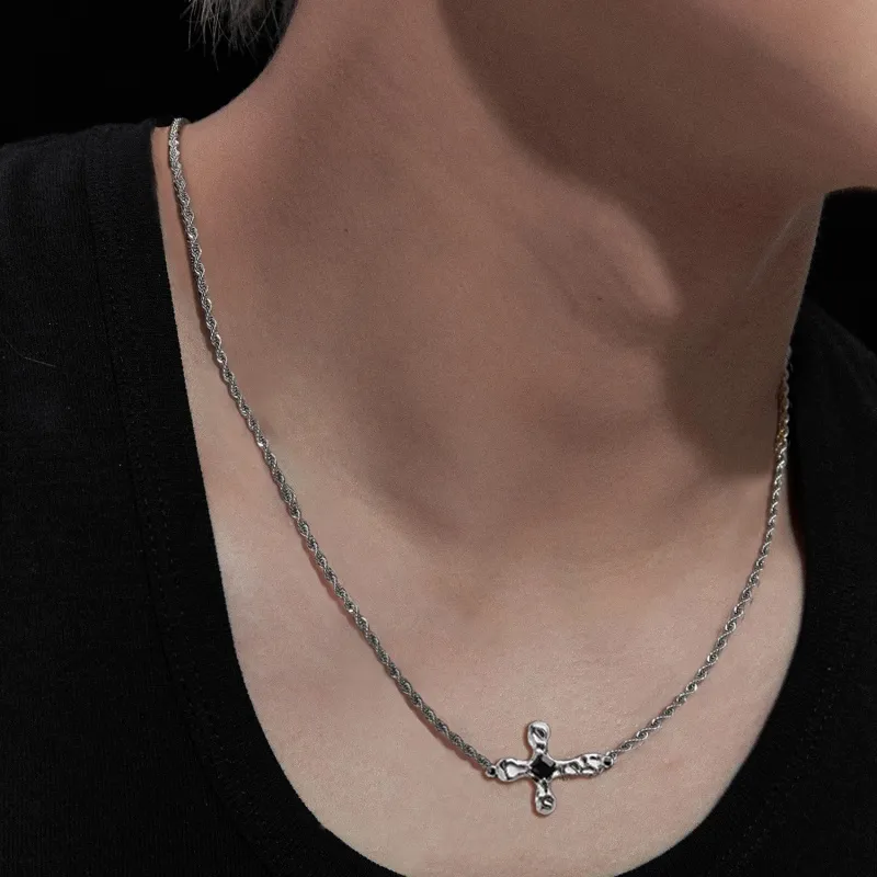 Ostantin S925 Silver Necklaces Unisex-3