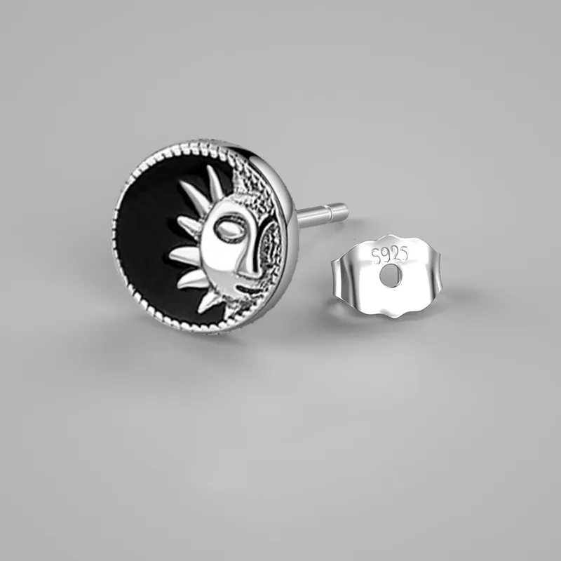 Ostantin S925 Silver Stud Earrings Men's-15