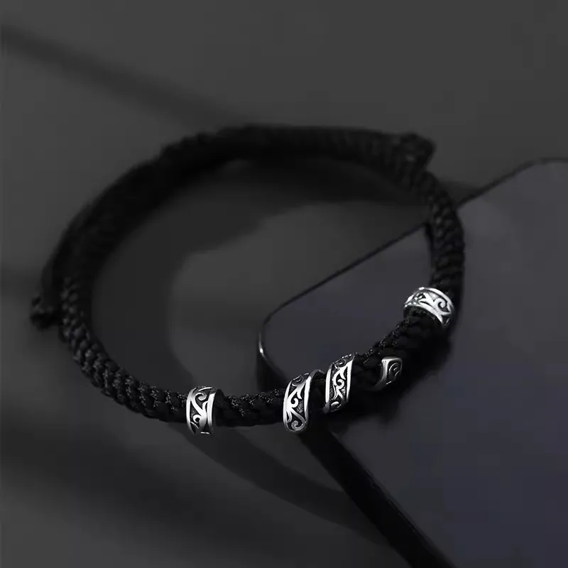 Ostantin S925 Silver Hand Lanyards Men's-6