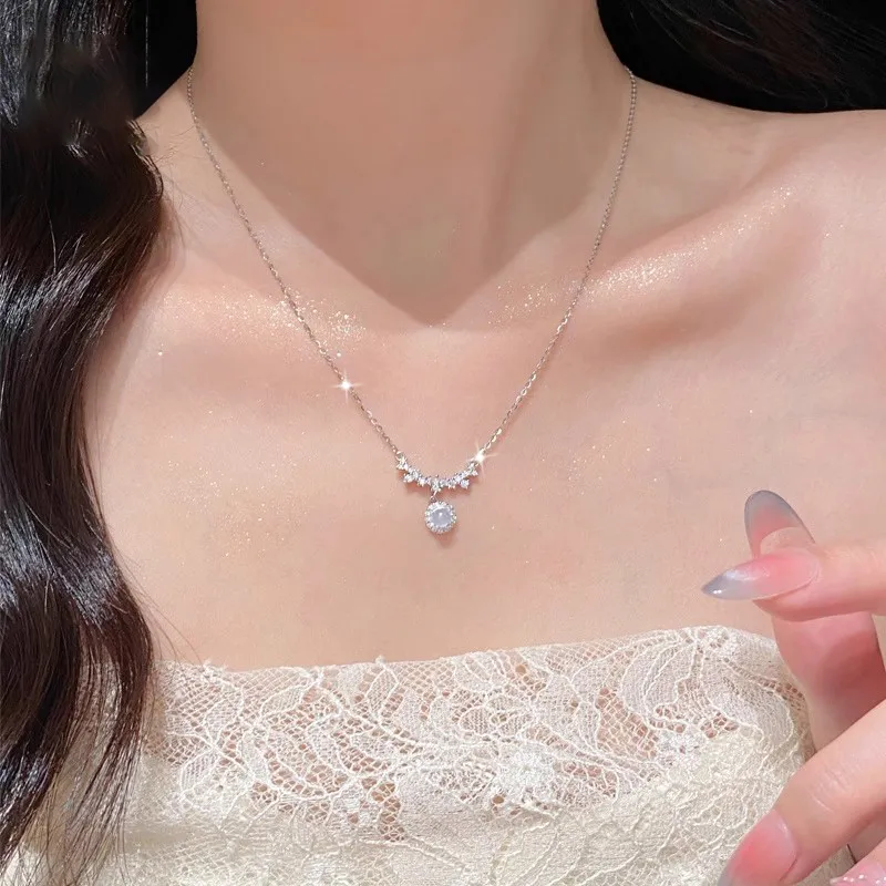 Ostantin S925 Silver Necklaces Women's-2
