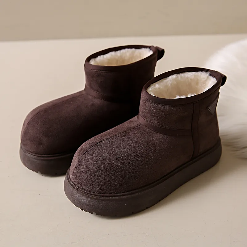 CVOJOO Warm Cushioning And Wear Resistant Short Snow Boots Women's-10