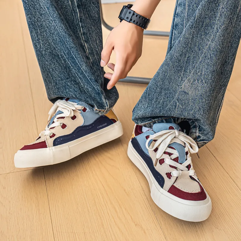 CVOJOO Anti Slip Wear Resistant Low Top Skateboard Shoes Men's-9