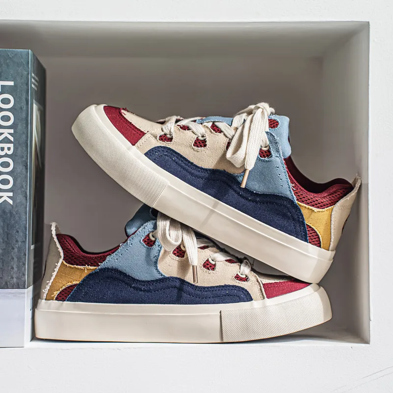 CVOJOO Anti Slip Wear Resistant Low Top Skateboard Shoes Men's-7