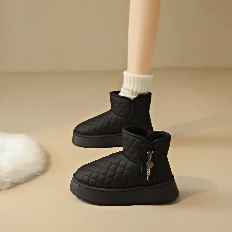 CVOJOO Warm And Wear Resistant Short Snow Boots Women's-8